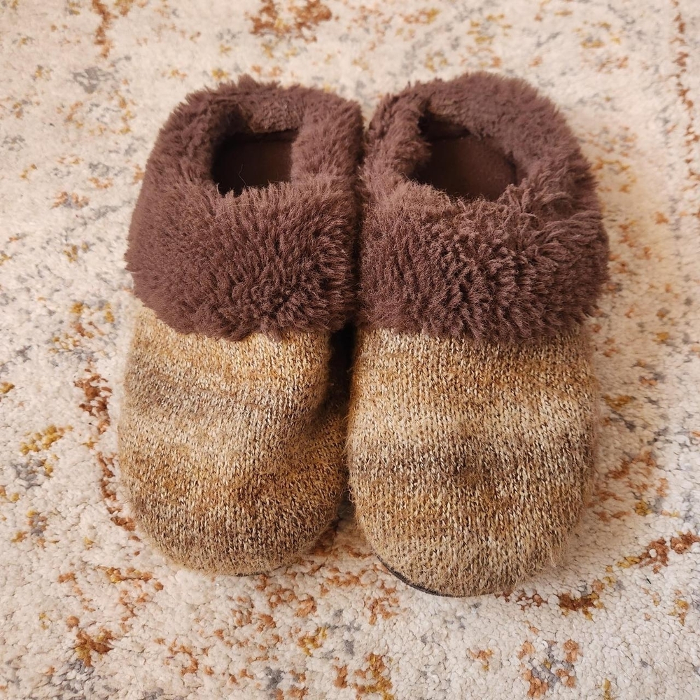 Cozy Brown and Tan Slippers